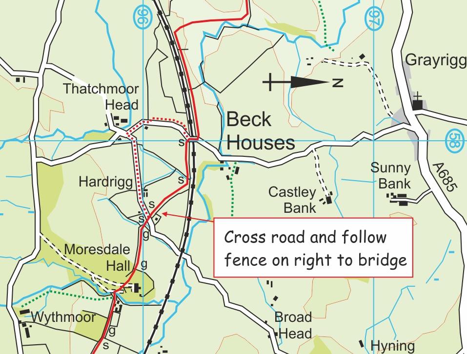 New route near Hardrigg